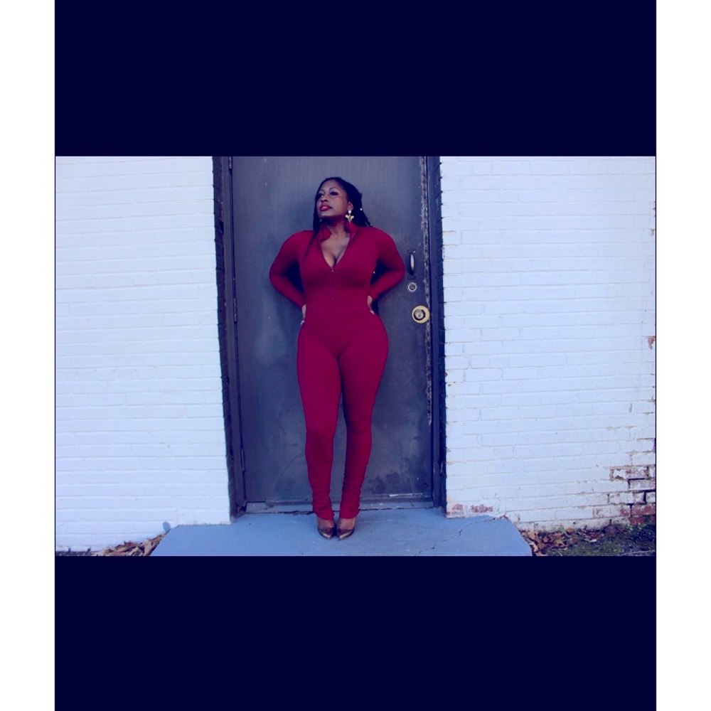 Maroon Jumpsuit